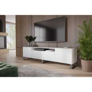 TV asztal RTV Cleo 200 cm Fehér Furniture