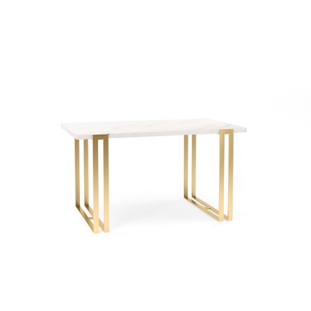 Étkezőasztal EWEN II 120 cm - márvány/arany T-TABLE