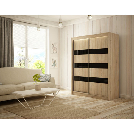 Solit Gardróbszekrény - 200 cm Sonoma tölgy Furniture