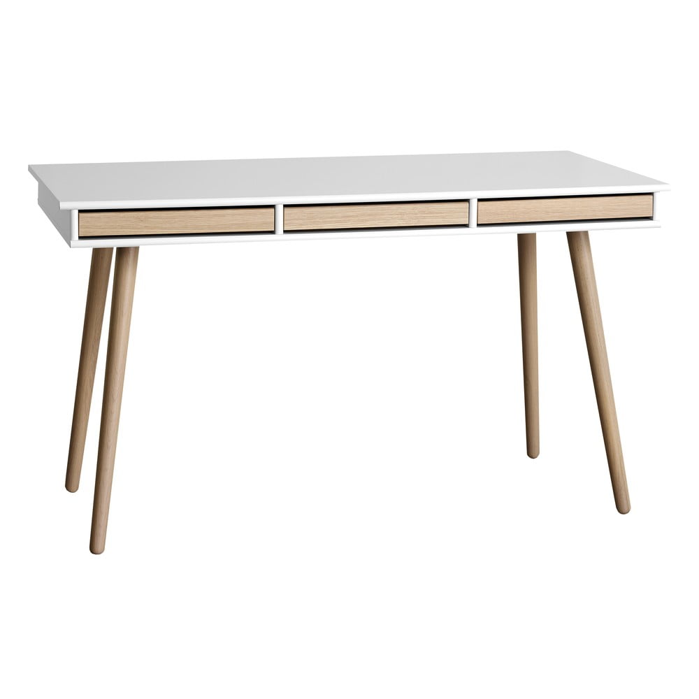 Íróasztal tölgyfa dekorral 137x60 cm Mistral - Hammel Furniture