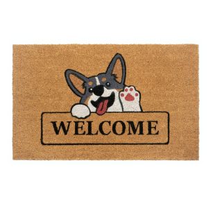 Kókuszrost lábtörlő 75x45 cm Welcome & Dog - Hanse Home