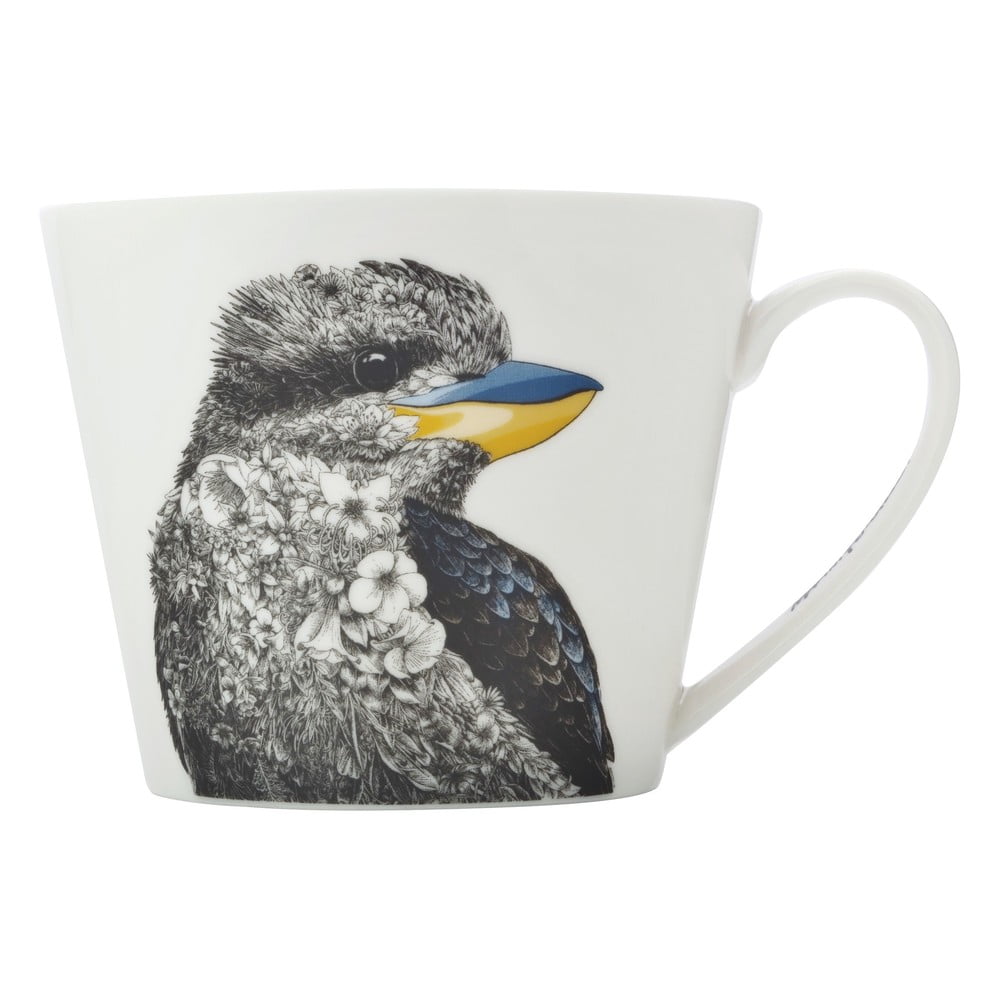 Marini Ferlazzo Kookaburra fehér porcelán bögre