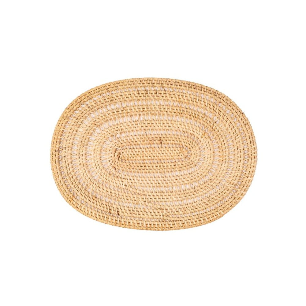 Rattan tányéralátét 40x30 cm - Tiseco Home Studio